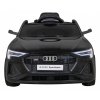 Dětská elektrická Audi E-tron Sportback | 4x25W | černá  EVA kola | MP3 | Bluetooth | dálkové ovládání včetně stop tlačítka