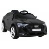 Dětská elektrická Audi E-tron Sportback | 4x25W | černá  EVA kola | MP3 | Bluetooth | dálkové ovládání včetně stop tlačítka