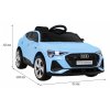 Dětská elektrická Audi E-tron Sportback | 4x25W | modrá  EVA kola | MP3 | Bluetooth | dálkové ovládání včetně stop tlačítka