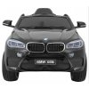 Dětské elektrické autíčko BMW X6M | lakovaná černá  EVA kola | Baterie 2x6V (DC 12V) | lakovaná barva