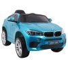 Dětské elektrické autíčko BMW X6M | lakovaná modrá  EVA kola | Baterie 2x6V (DC 12V) | lakovaná barva