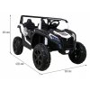 Buggy UTV 2000 | 2 místa | nafukovací kola bílá