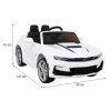 Dětské elektrické autíčko Chevrolet Camaro 2SS | 70W | bílá  EVA kola | 12V 7Ah | nosnost 25kg