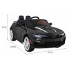 Dětské elektrické autíčko Chevrolet Camaro 2SS | 70W | černá  EVA kola | 12V 7Ah | nosnost 25kg