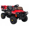 Dětské elektrické autíčko - Farmer pick-up | 2x35W | červená  jedomístný farmářský pick-up (traktor) | EVA kola | lopatka