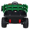 Dětské elektrické autíčko - Farmer pick-up | 2x35W | zelená  jedomístný farmářský pick-up (traktor) | EVA kola | lopatka
