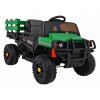 Dětské elektrické autíčko - Farmer pick-up | 2x35W | zelená  jedomístný farmářský pick-up (traktor) | EVA kola | lopatka