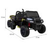 Dětské elektrické auto Farmer Truck | 4x35W | černá  sklápěcí korba | EVA kola | osvětlení | transportní rukojeť
