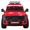 Dětský elektrický Ford Super Duty | 180W | červená  Nosnost až 60kg | 2 místa | EVA kola | dálkové ovládání