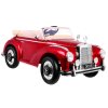 Elektrický retro Mercedes 300S | 2x35W | lakovaný červená  EVA kola | 12V 10Ah | MP3 | FM rádio