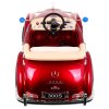 Elektrický retro Mercedes 300S | 2x35W | lakovaný červená  EVA kola | 12V 10Ah | MP3 | FM rádio
