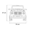 Dětské elektrické autíčko Mercedes G63 | 2x25W | černá  EVA kola | přehrávání hudby | dálkový ovladač