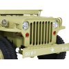 Džíp Willys 4x4 XXL | třímístný | 24V | písková  ARMÁDNÍ JEEP | EVA KOLA | BLUETOOTH | 4X4 | 360W | 3 děti