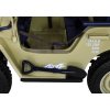 Džíp Willys 4x4 XXL | třímístný | 12V | písková  12V 14Ah | 180W | EVA kola | Bluetooth | 3 děti