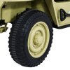 Džíp Willys 4x4 XXL | třímístný | 12V | písková  12V 14Ah | 180W | EVA kola | Bluetooth | 3 děti