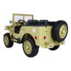 Džíp Willys 4x4 XXL | třímístný | 12V | písková  12V 14Ah | 180W | EVA kola | Bluetooth | 3 děti