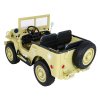 Džíp Willys 4x4 XXL | třímístný | 12V | písková  12V 14Ah | 180W | EVA kola | Bluetooth | 3 děti