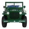 Džíp Willys 4x4 XXL | třímístný | 12V  | zelená  12V 14Ah | 180W | EVA kola | Bluetooth | 3 děti