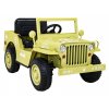 Džíp Willys 4x4 | jednomístný | 12V | písková  EVA kola | hudba | osvětlení | 12V 7AH