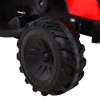 Dětský elektrický traktor - bagr 720-T vč. valníku | 2x45W | červená  EVA kola | valník | 90W | nosnost 30kg