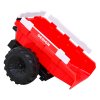 Dětský elektrický traktor - bagr 720-T vč. valníku | 2x45W | červená  EVA kola | valník | 90W | nosnost 30kg