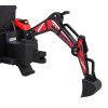 Dětský elektrický traktor - bagr 720-T vč. valníku | 2x45W | červená  EVA kola | valník | 90W | nosnost 30kg