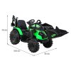Dětský elektrický traktor - bagr 720-T vč. valníku | 2x45W | zelená  EVA kola | valník | 90W | nosnost 30kg