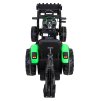 Dětský elektrický traktor - bagr 720-T vč. valníku | 2x45W | zelená  EVA kola | valník | 90W | nosnost 30kg