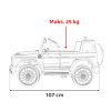 Dětské elektrické autíčko Mercedes G63 | 2x25W | červená  EVA kola | přehrávání hudby | dálkový ovladač