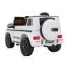 Dětské elektrické autíčko Mercedes G63 | 2x25W | bílá  EVA kola | přehrávání hudby | dálkový ovladač