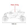 Dětská buggy CAN-AM Maverick XXL 4x200W - zelená