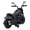 Dětský elektrický chopper motorka FASTER | šedá  FM rádio, vstup na SD karty, USB, indikátor stavu baterie