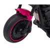Dětský elektrický chopper motorka FASTER | růžová  FM rádio, vstup na SD karty, USB, indikátor stavu baterie
