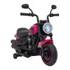 Dětský elektrický chopper motorka FASTER | růžová  FM rádio, vstup na SD karty, USB, indikátor stavu baterie
