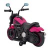 Dětský elektrický chopper motorka FASTER | růžová  FM rádio, vstup na SD karty, USB, indikátor stavu baterie
