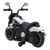 Dětský elektrický chopper motorka FASTER | bílá  FM rádio, vstup na SD karty, USB, indikátor stavu baterie