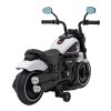 Dětský elektrický chopper motorka FASTER | bílá  FM rádio, vstup na SD karty, USB, indikátor stavu baterie