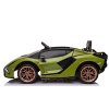 Dětské sportovní autíčko Lamborghini SIAN | zelená  dálkový ovladač | EVA kola | 106W | BLUETOOTH, USB