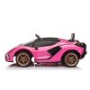 Dětské sportovní autíčko Lamborghini SIAN | růžová  dálkový ovladač | EVA kola | 106W | BLUETOOTH, USB