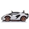 Dětské sportovní autíčko Lamborghini SIAN | bílá  dálkový ovladač | EVA kola | 106W | BLUETOOTH, USB