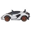 Dětské sportovní autíčko Lamborghini SIAN | bílá  dálkový ovladač | EVA kola | 106W | BLUETOOTH, USB