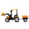 MEGA dětský elektrický traktor D68 s valníkem a nakladačem | 2x200W | žlutá