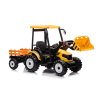 MEGA dětský elektrický traktor D68 s valníkem a nakladačem | 2x200W | žlutá