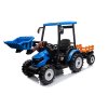 MEGA dětský elektrický traktor D68 s valníkem a nakladačem | 2x200W | modrá
