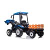 MEGA dětský elektrický traktor D68 s valníkem a nakladačem | 2x200W | modrá