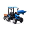 MEGA dětský elektrický traktor D68 s valníkem a nakladačem | 2x200W | modrá