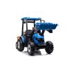 MEGA dětský elektrický traktor D68 s valníkem a nakladačem | 2x200W | modrá