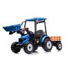 MEGA dětský elektrický traktor D68 s valníkem a nakladačem | 2x200W | modrá