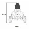 Dětská buggy MONSTER MUD 35km/hod 1000W - černá