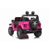 Elektrické auto pro děti Jeep Wrangler Rubicon | růžová  EVA kola | LED světla | 180W výkon